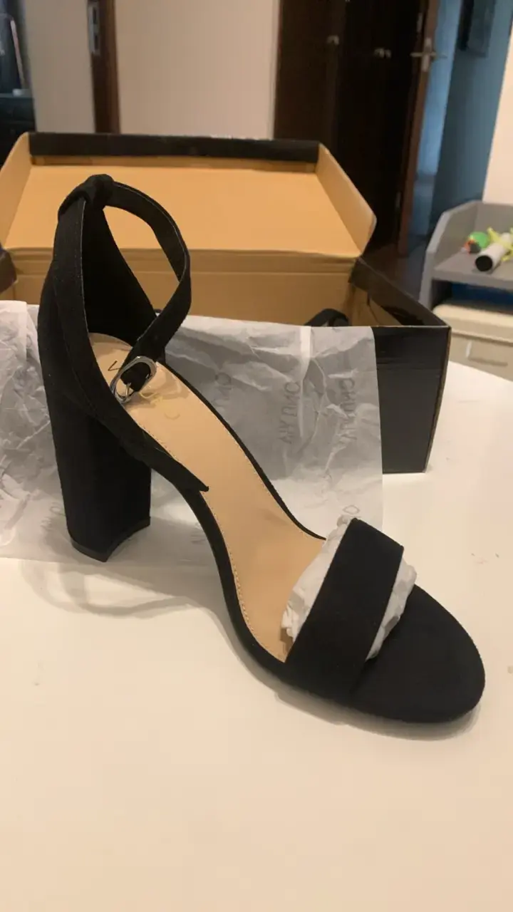Sandalias de tacón alto negras Via Uno - 4