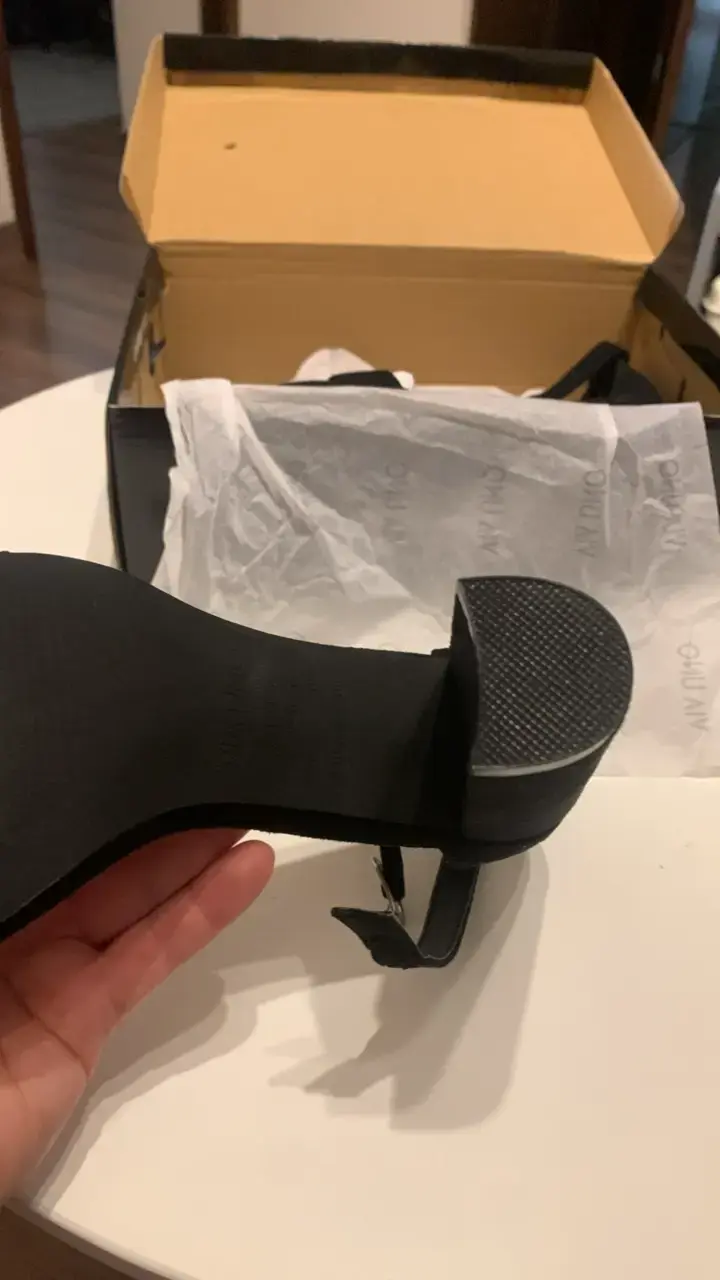 Sandalias de tacón alto negras Via Uno - 5