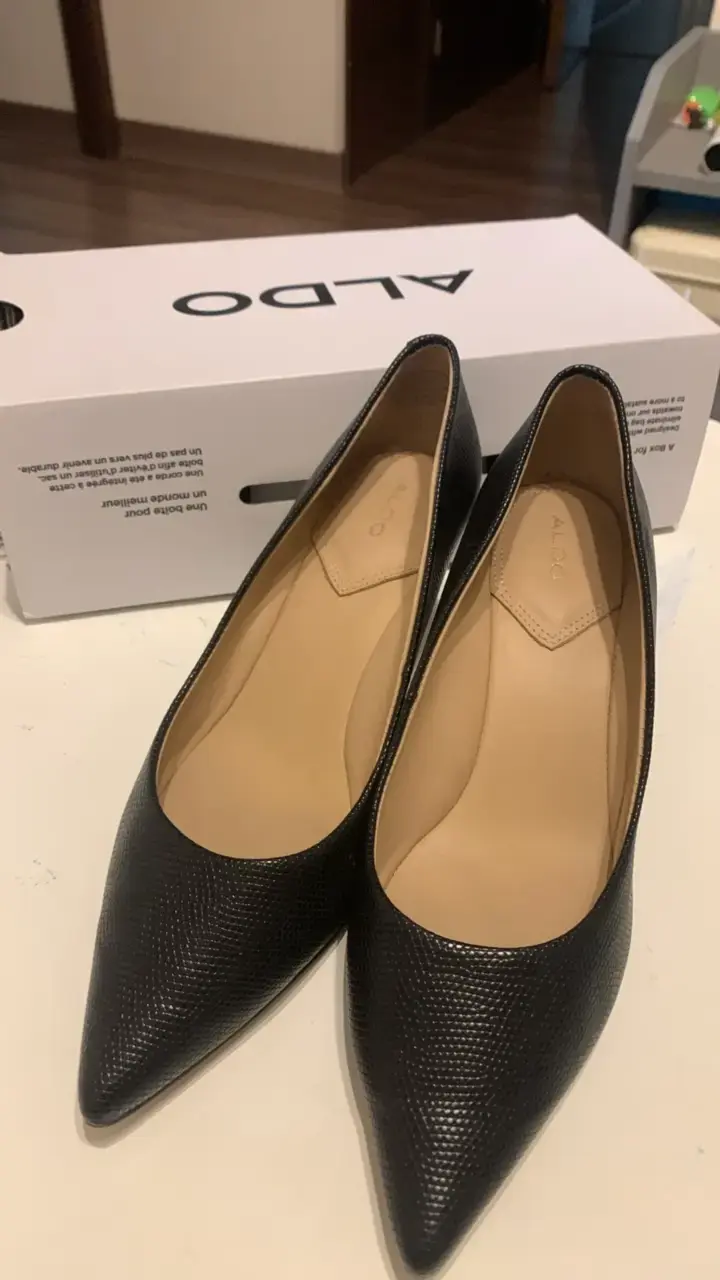 Zapatos de Tacón Negro Aldo Elegantes - 2