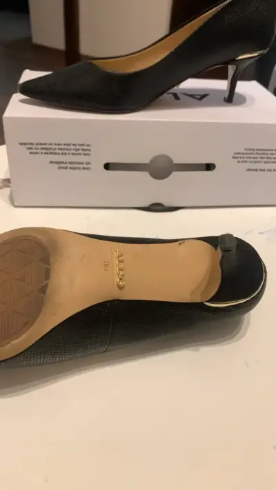 Zapatos de Tacón Negro Aldo Elegantes - miniatura 5