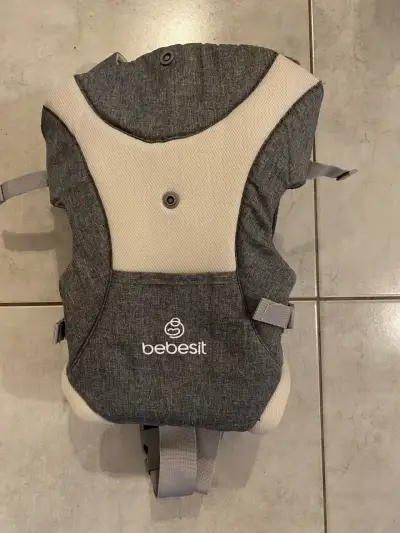 Mochila portabebé Bebesit 3 en 1 gris - miniatura 1