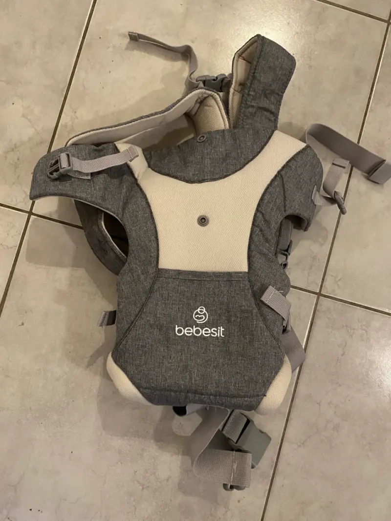 Mochila portabebé Bebesit 3 en 1 gris - 4