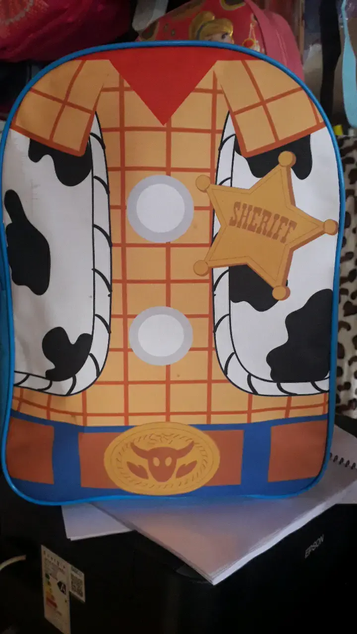 Mochila infantil diseño vaquero sheriff