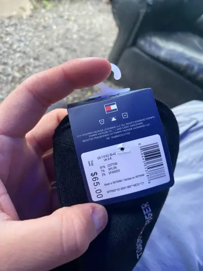 Calcetines Tommy Hilfiger negros para hombre - miniatura 2