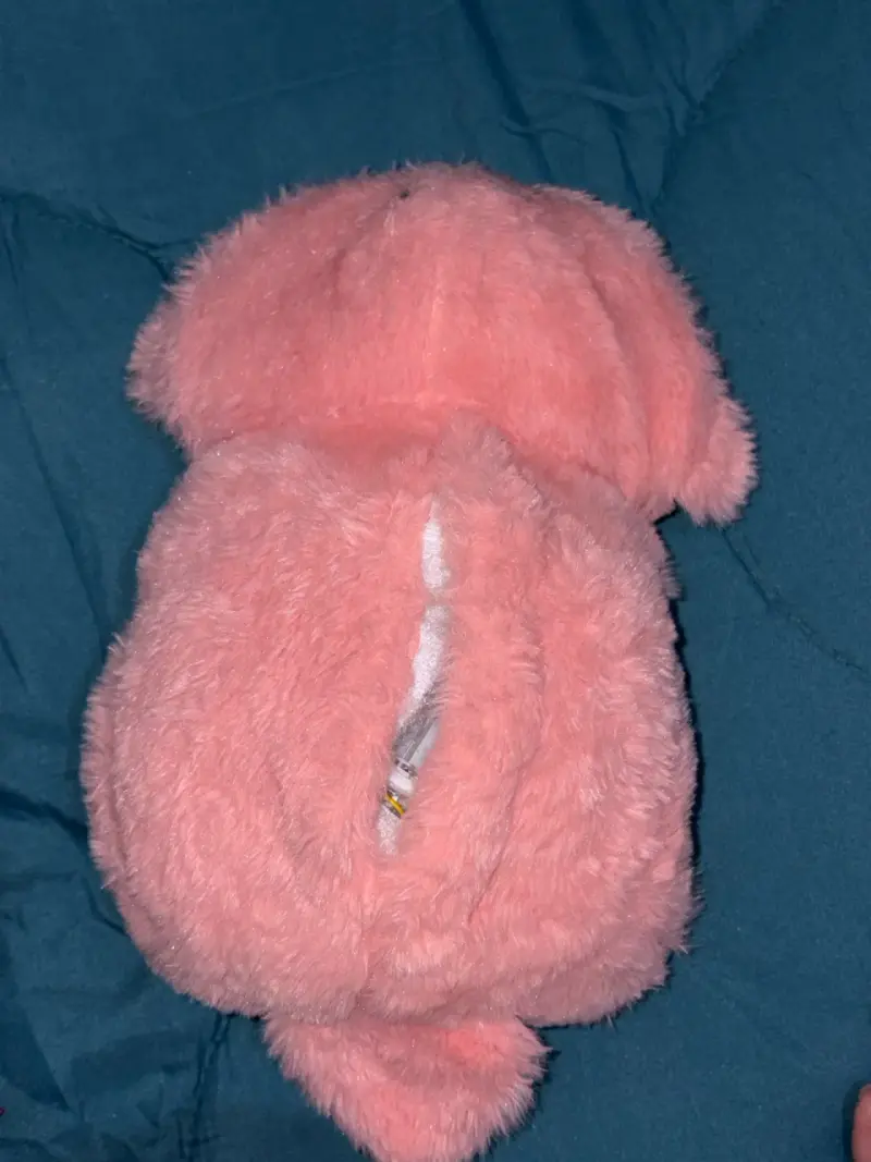Peluche musical de oso rosado - 3