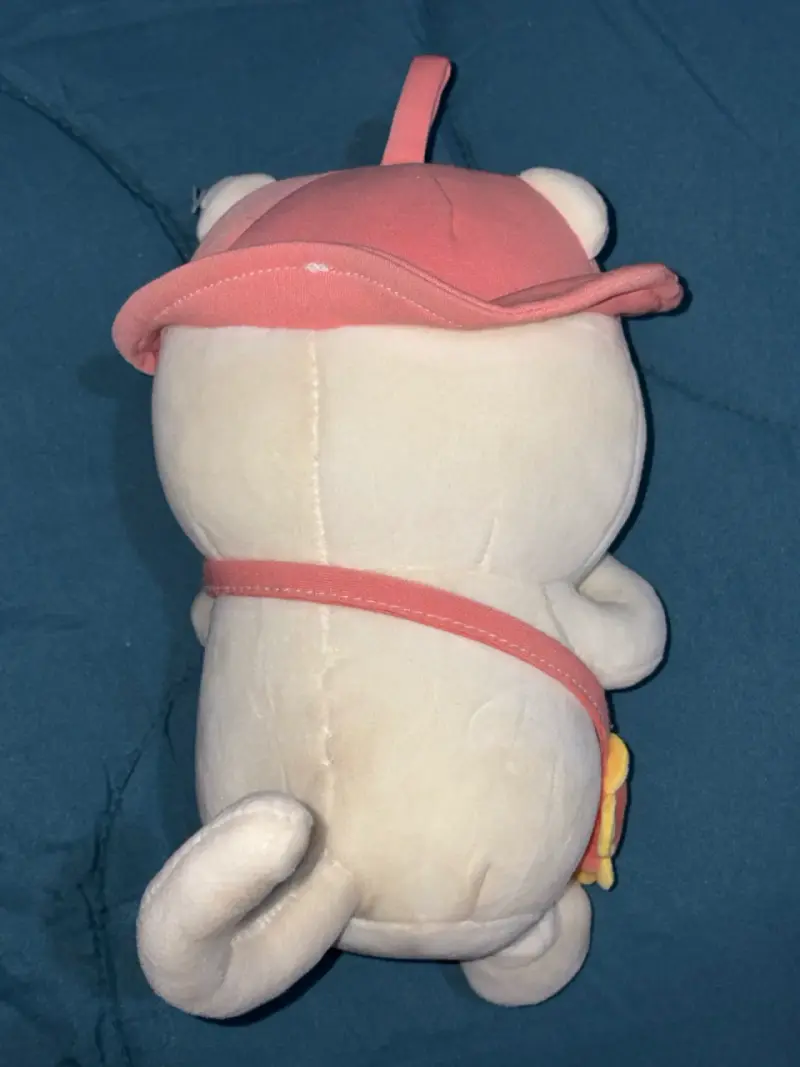 Peluche de gato con sombrero rosa y bolso - 2