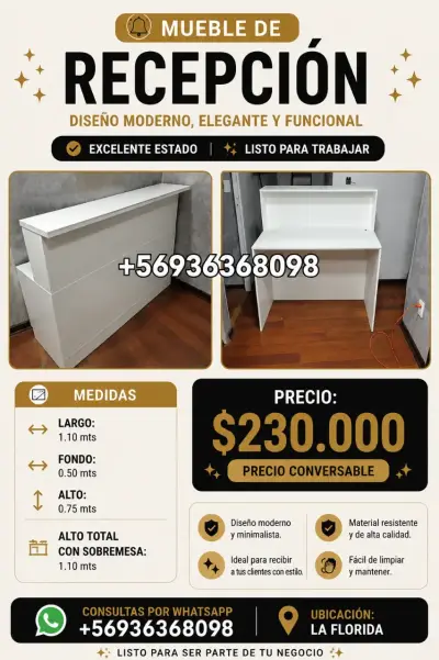 Mueble de recepción moderno y funcional - miniatura 1