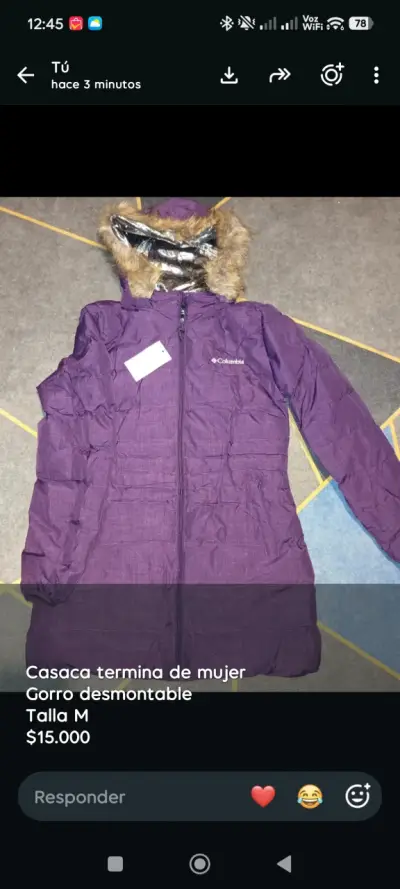 Casaca de mujer Columbia con gorro desmontable - miniatura 2