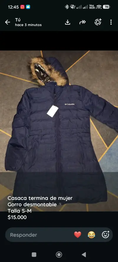 Casaca de mujer Columbia con gorro desmontable - miniatura 3