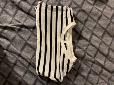 Camisa H&M de rayas blanco y negro talla M - miniatura 5