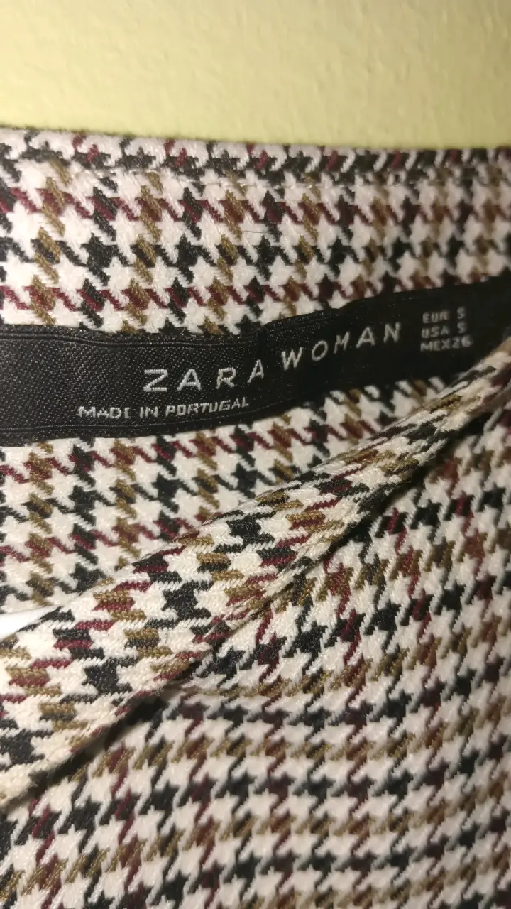 Vestido Zara Woman a cuadros elegante - 3