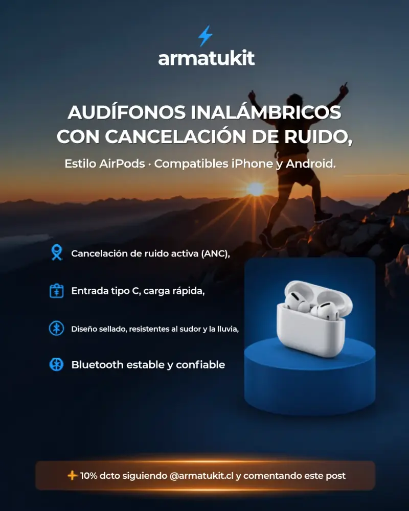 Audífonos Inalámbricos con Cancelación de Ruido - 4