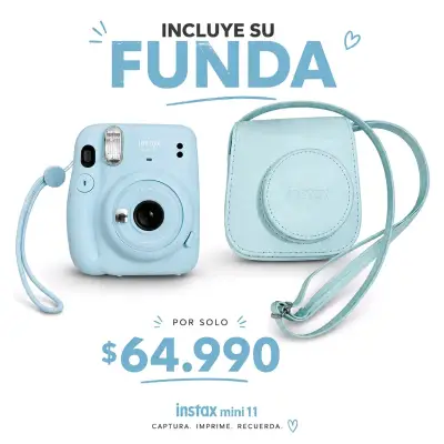 Cámara Instantánea Fujifilm Instax Mini 11 Azul co - miniatura 2
