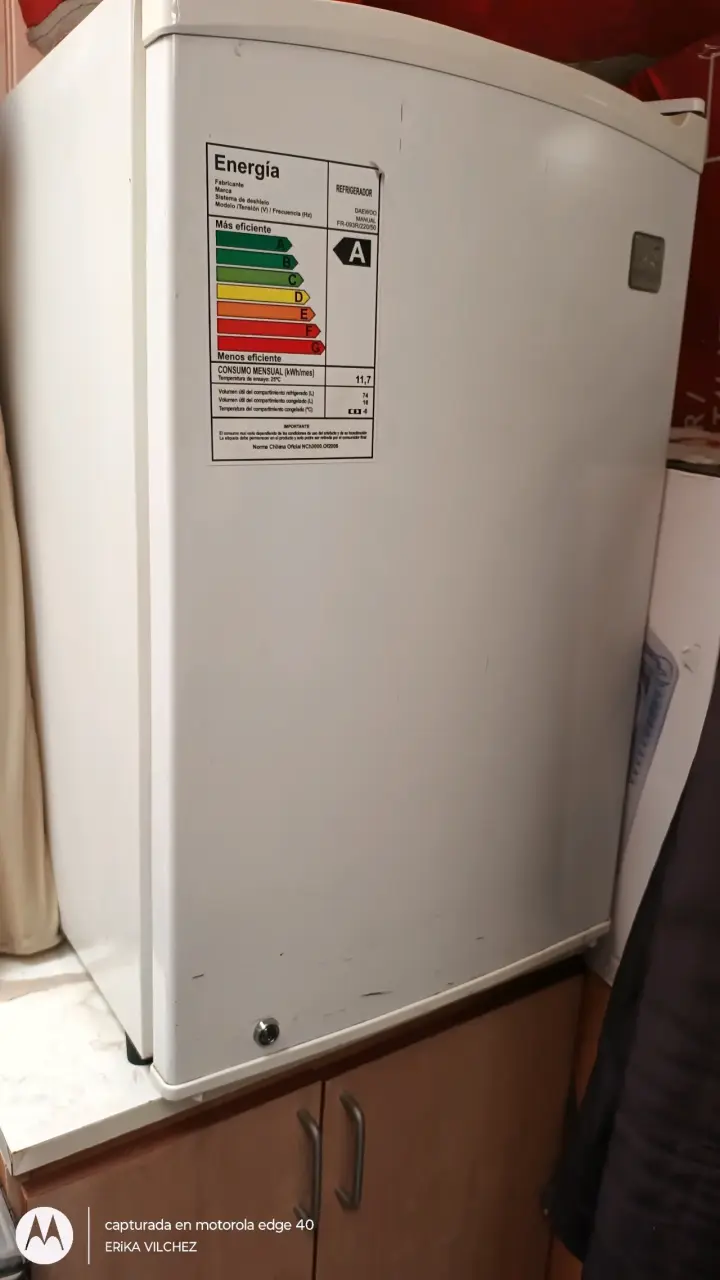 Refrigerador pequeño con eficiencia energética A - 2