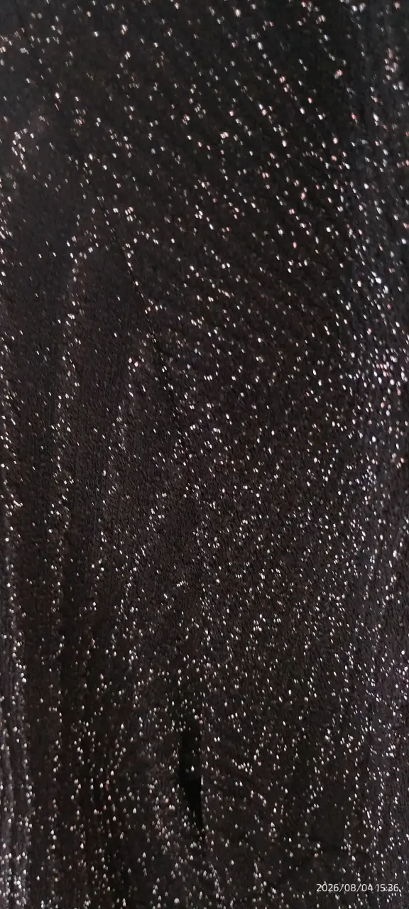 Vestido negro brillante Nicopoly elegante - 2
