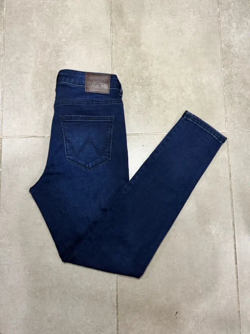 Jeans Wrangler Skinny Azul Oscuro Mujer - 1