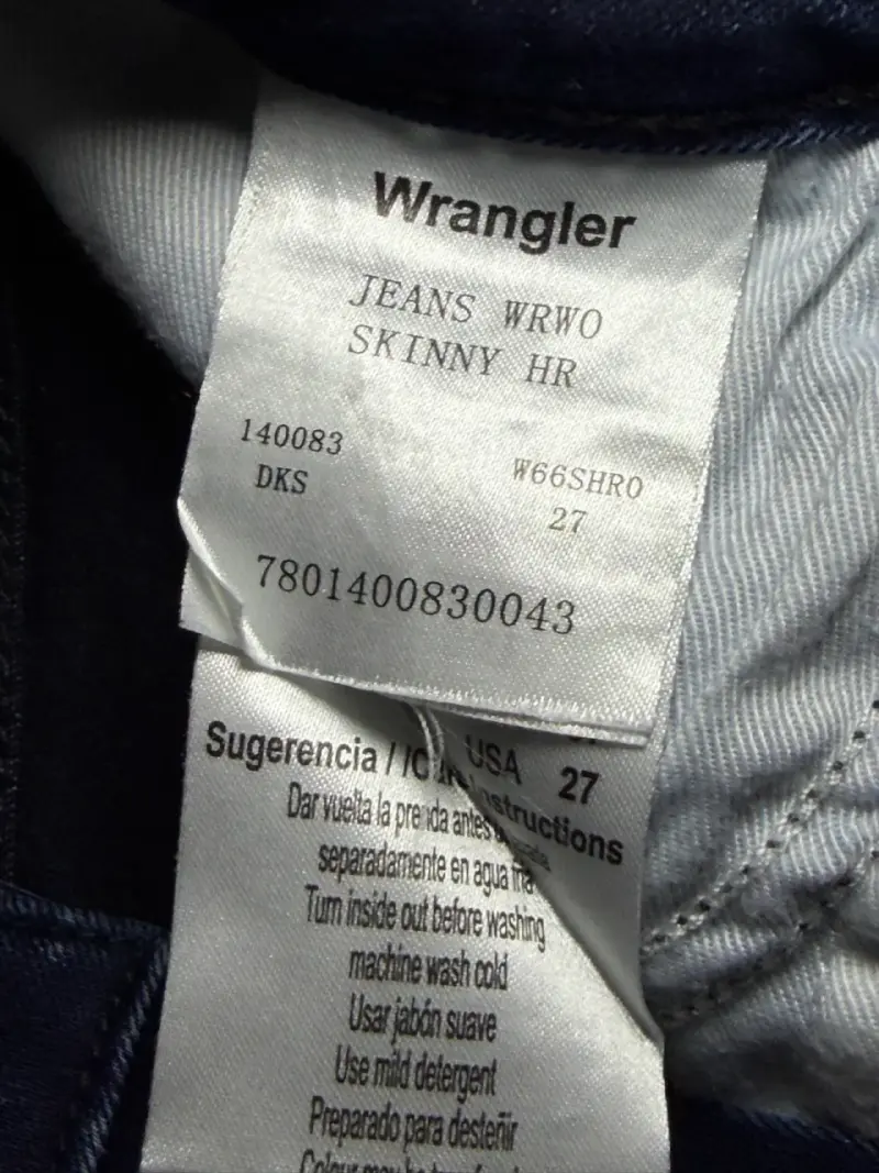 Jeans Wrangler Skinny Azul Oscuro Mujer - 3