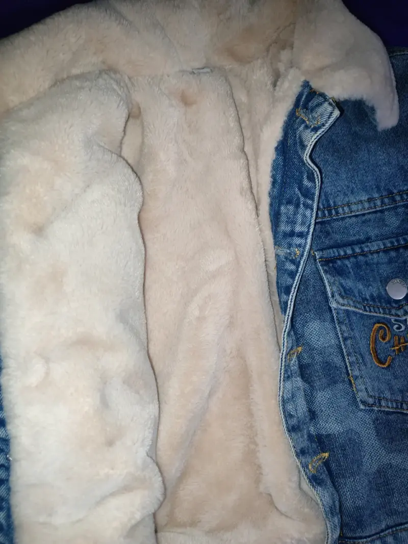 Chaqueta de mezclilla para niño con forro polar - 4