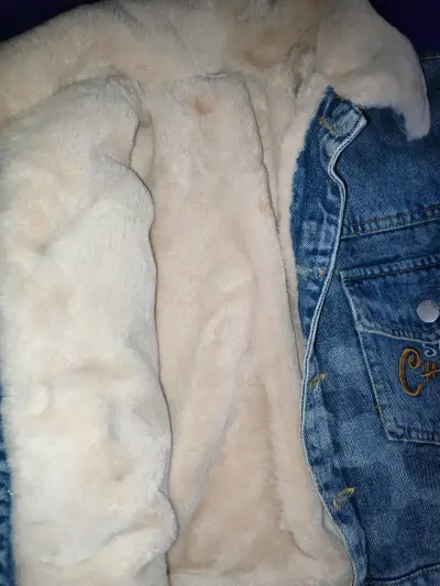 Chaqueta de mezclilla para niño con forro polar - miniatura 4