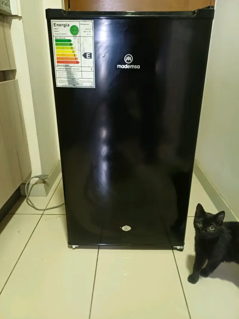 Refrigerador Mademsa negro en buen estado - 1