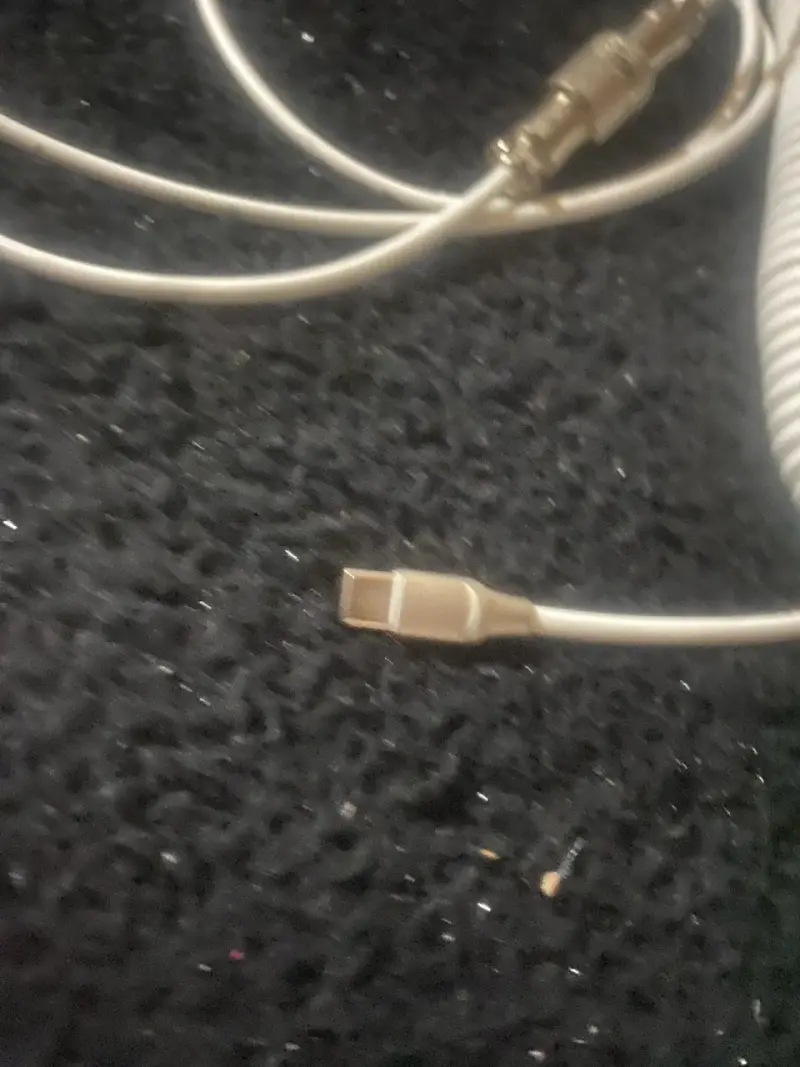 Cable USB C en espiral blanco - 3