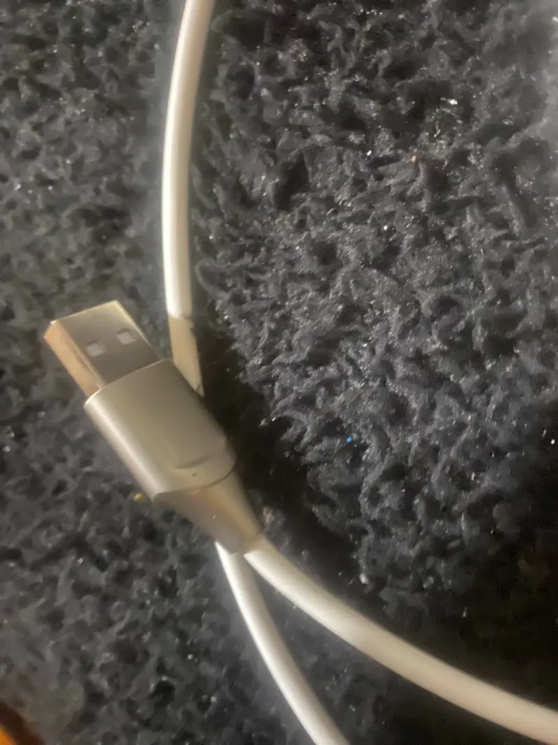 Cable USB C en espiral blanco - 4