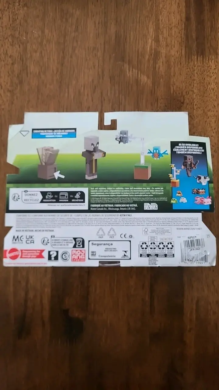Set de Figuras Minecraft Evoker y Criatura Mágica - 2