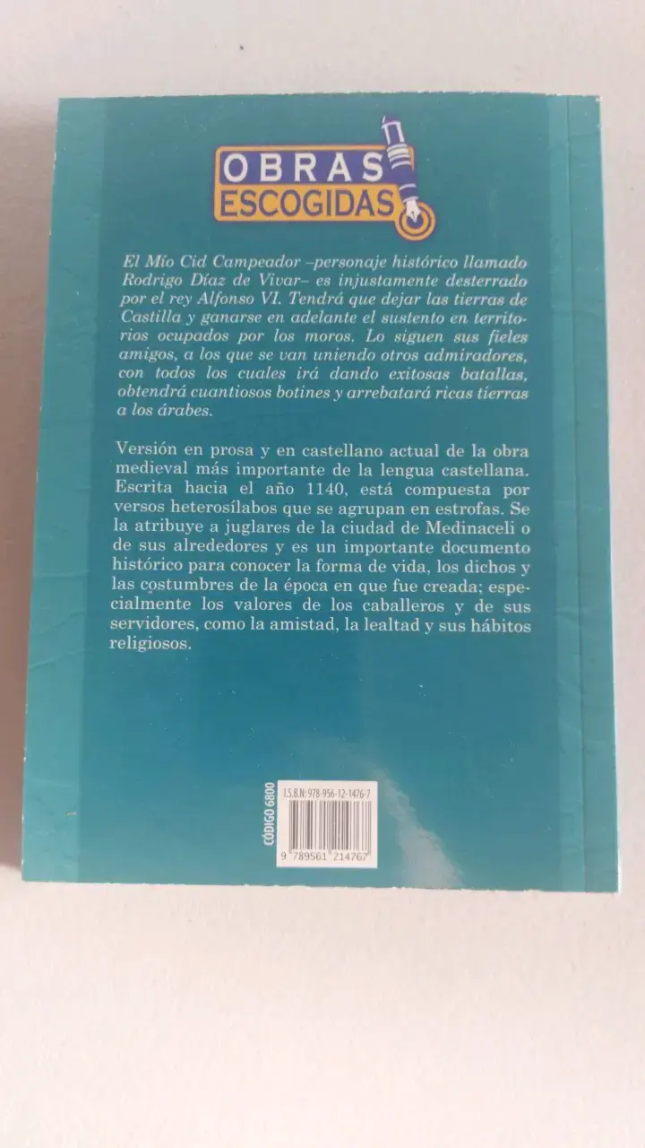 Libro Poema de Mío Cid Anónimo Zig-Zag - 2
