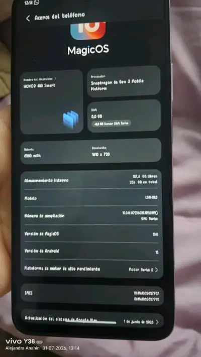 Smartphone Honor 400 Smart con MagicOS - miniatura 1
