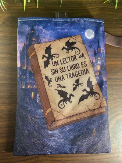 Funda para libro, inspirada en Alas de Sangre - miniatura 2
