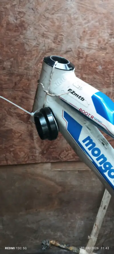 Cuadro de bicicleta Mongoose azul y blanco - miniatura 3