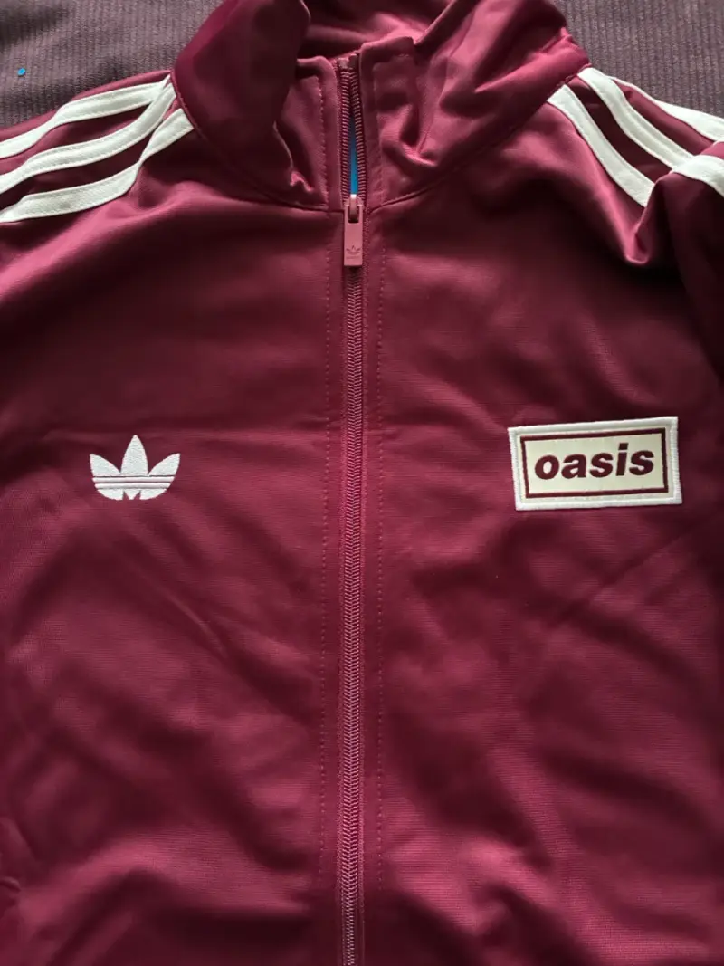 Chaqueta deportiva Adidas Oasis burdeos - 1