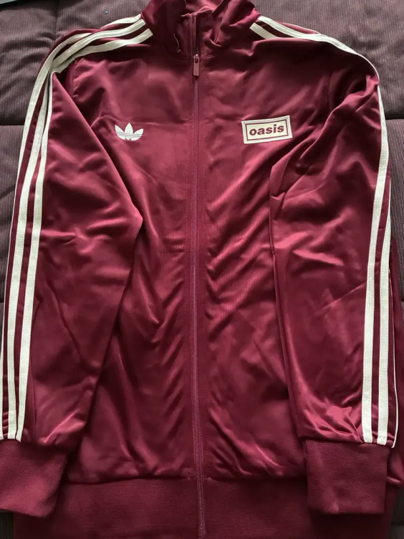 Chaqueta deportiva Adidas Oasis burdeos - 3