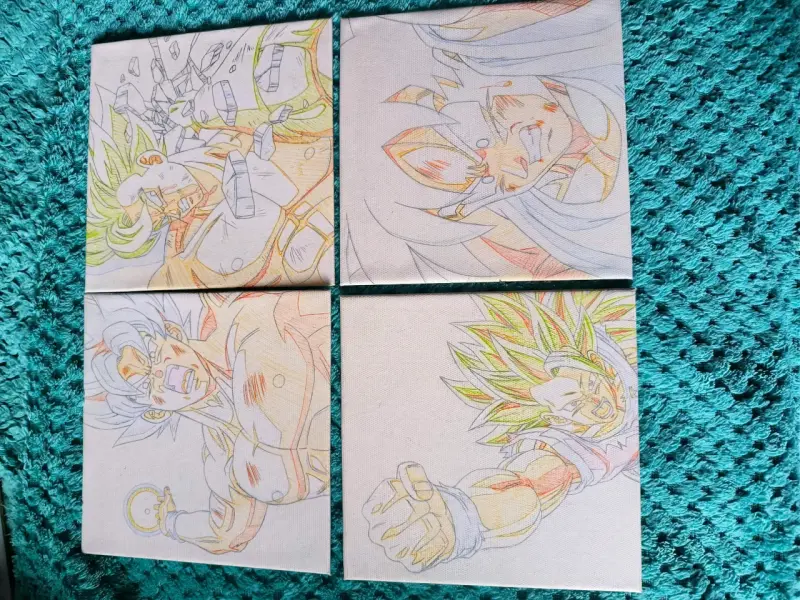 Dragon Ball Z arte shikishi, originales - 4