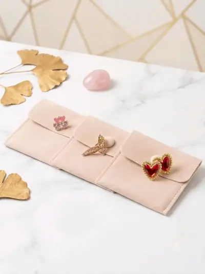 Aros doble baño de oro 18k - miniatura 3