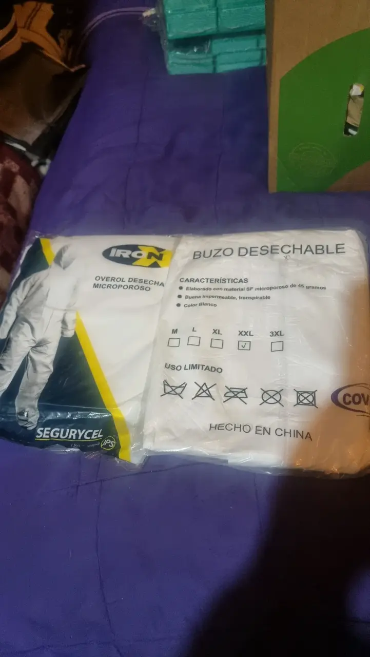 Buzo desechable microporoso Iron XXL