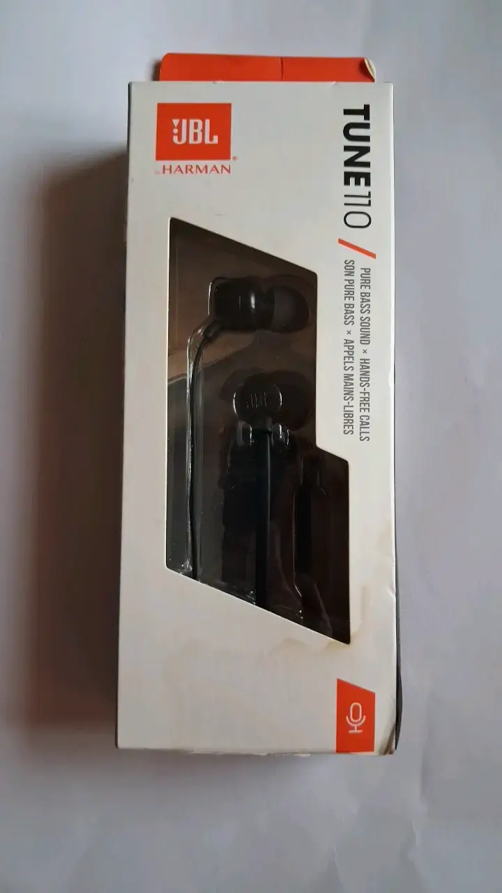 Audífonos In-Ear JBL Tune 110 con Sonido Pure Bass - 1