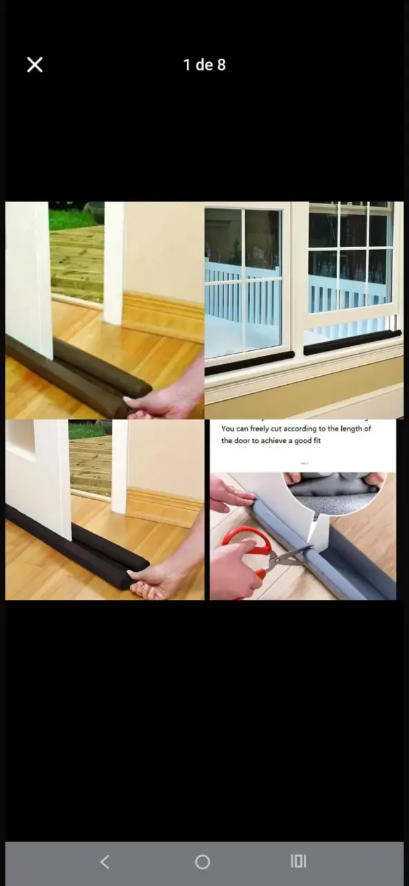 Burlete aislante para puertas ajustable