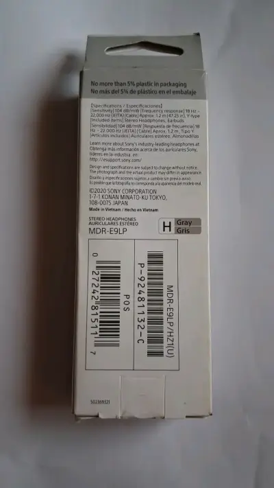 Audífonos Sony Fashion Earbuds Gris - miniatura 2