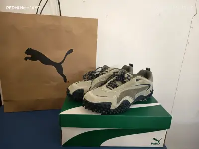 Zapatillas deportivas Puma beige con suela antideslizante - miniatura 1
