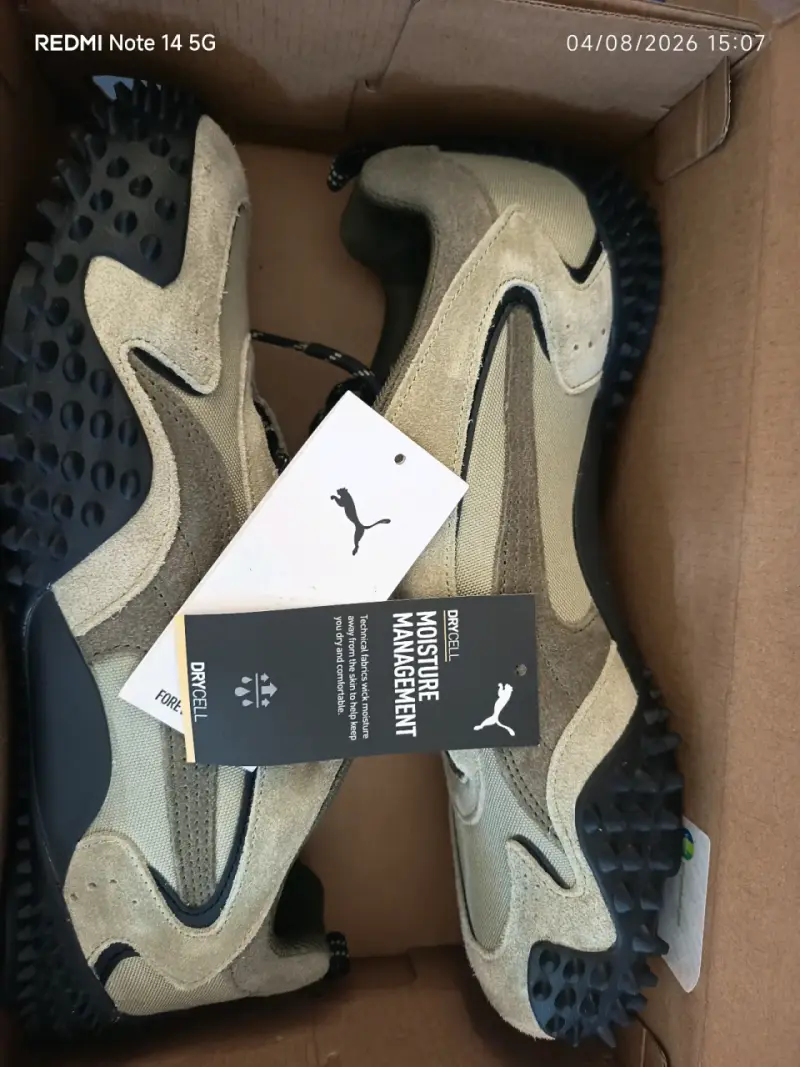 Zapatillas deportivas Puma beige con suela antideslizante - 3