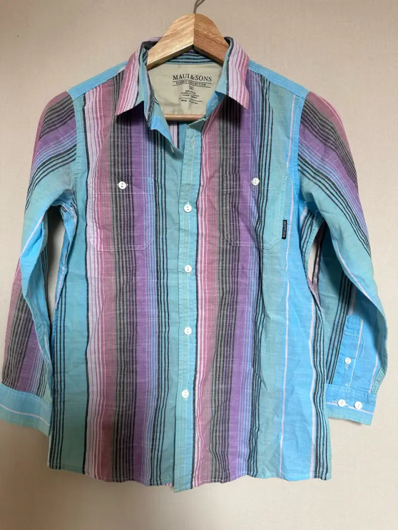 Camisa a rayas multicolor Maui & Sons talla 10