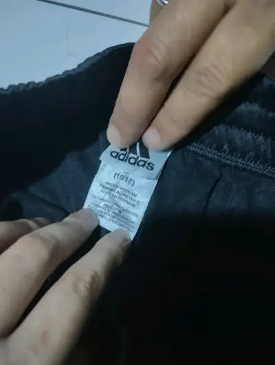 Pantalón de buzo niño Adidas negro y rojo - miniatura 3