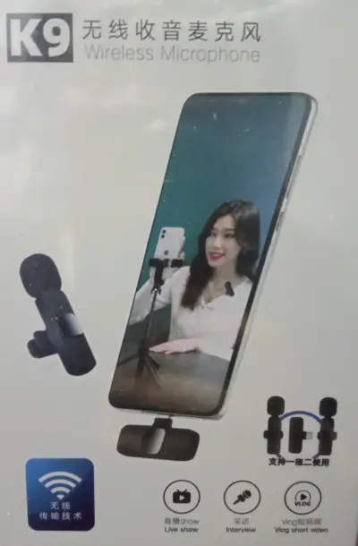 Micrófono Inalámbrico  para Vlogs y Entrevistas - miniatura 1