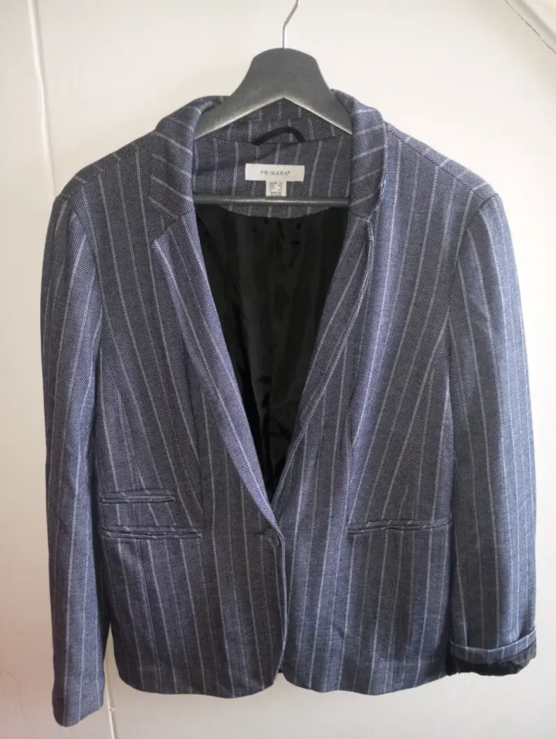 Blazer de rayas para mujer Primark talla L - 1