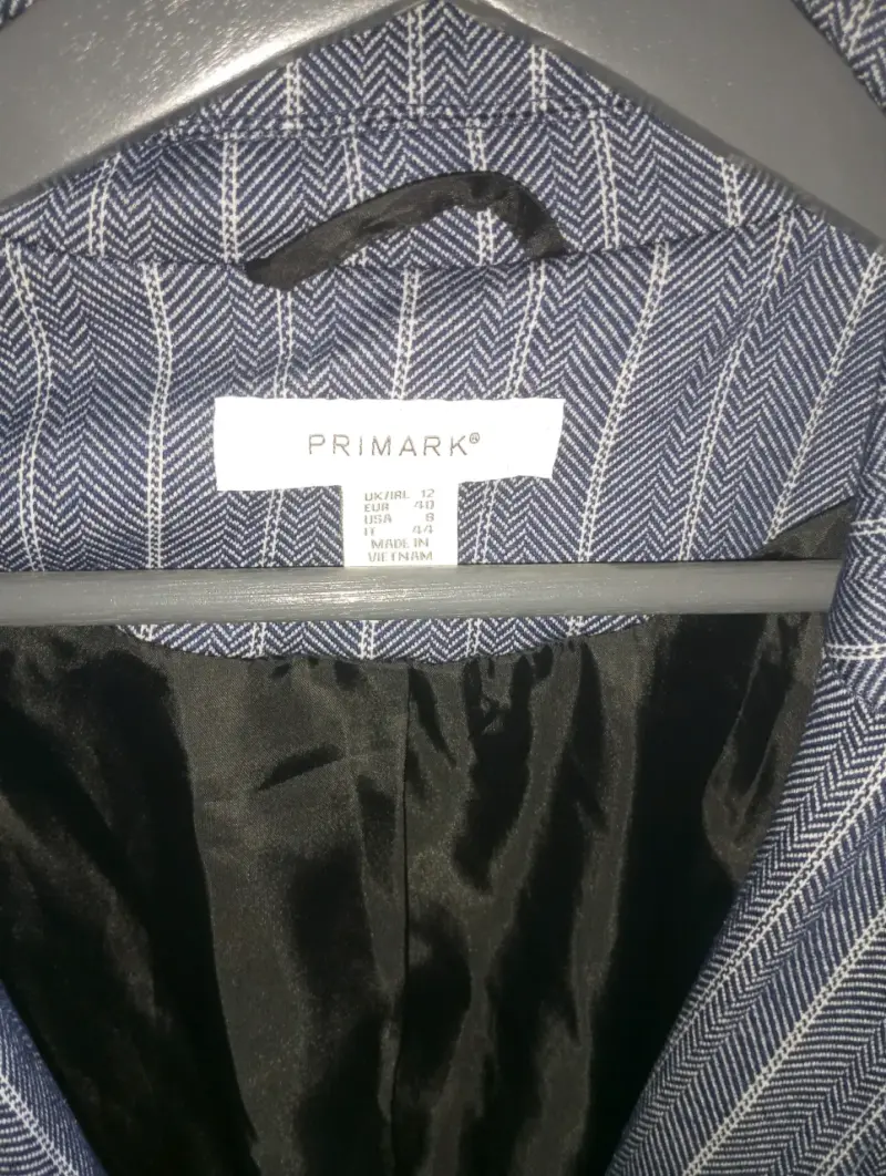 Blazer de rayas para mujer Primark talla L - 3