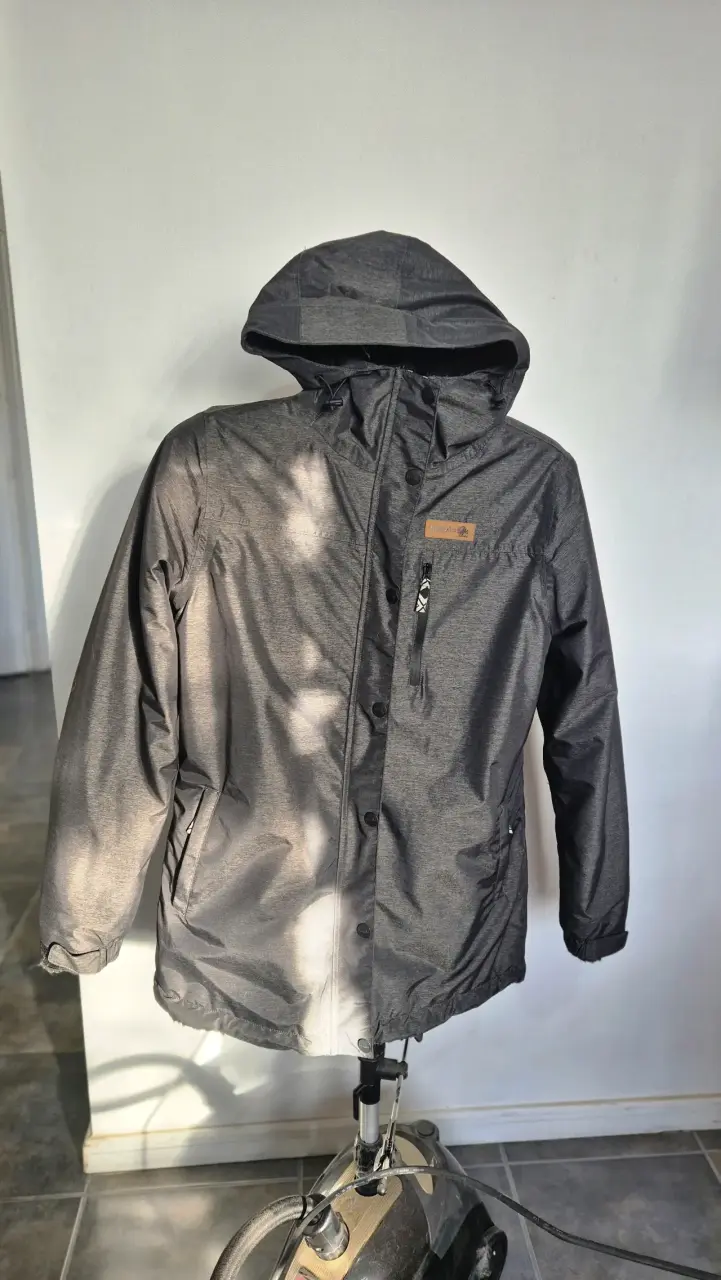 Chaqueta de invierno gris con capucha Buffalo - 4