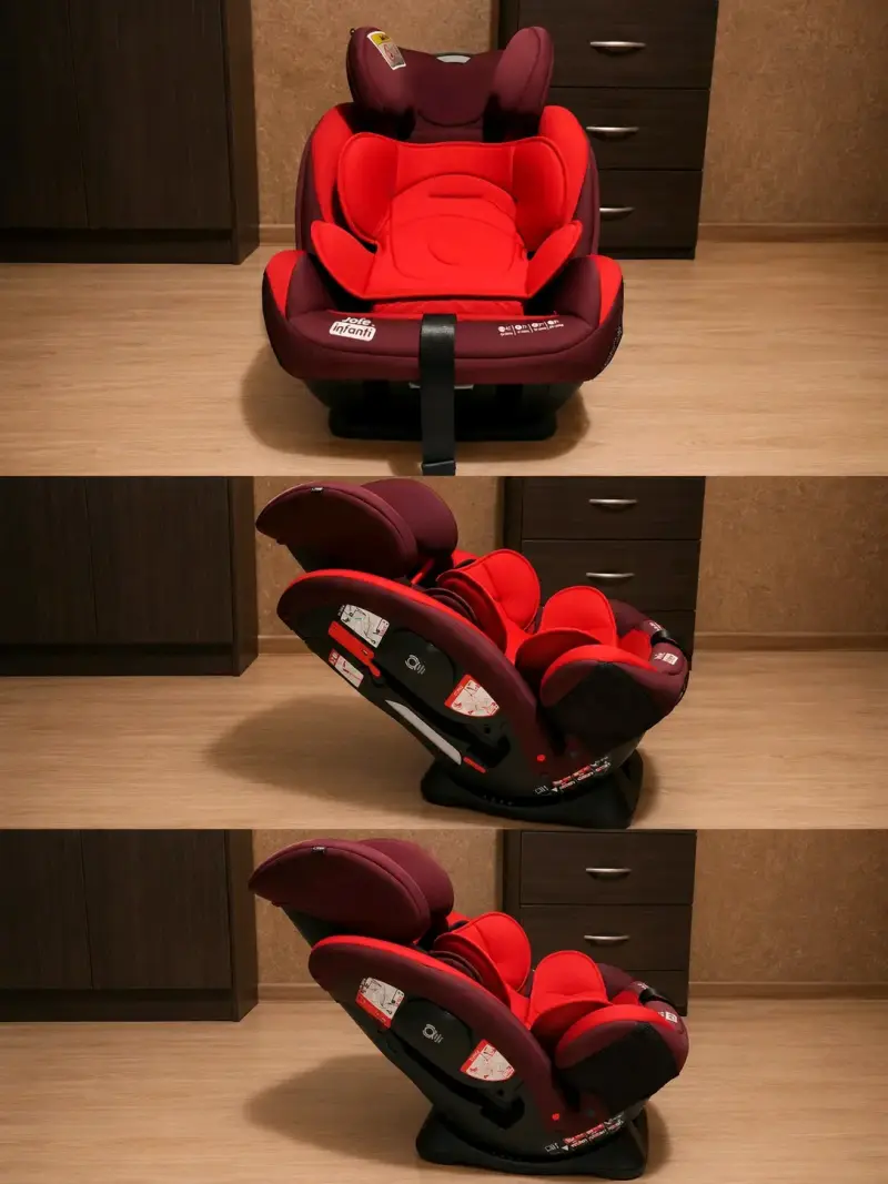Silla de Auto Infanti Roja Ajustable