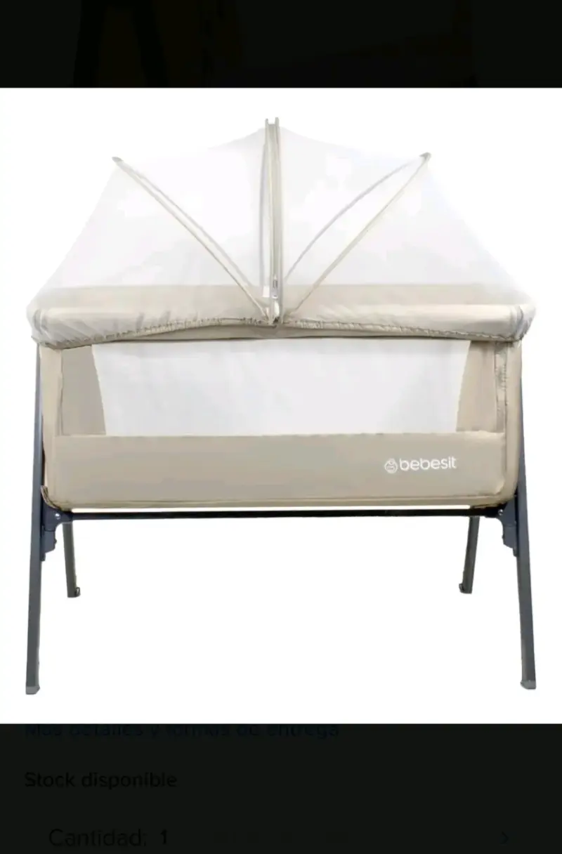 Cuna colecho Bebesit con mosquitero beige - 1