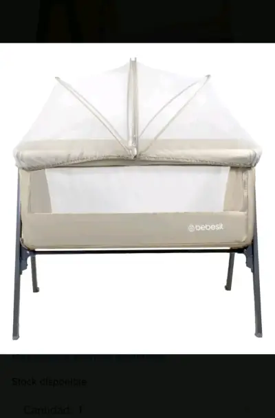 Cuna colecho Bebesit con mosquitero beige - miniatura 1